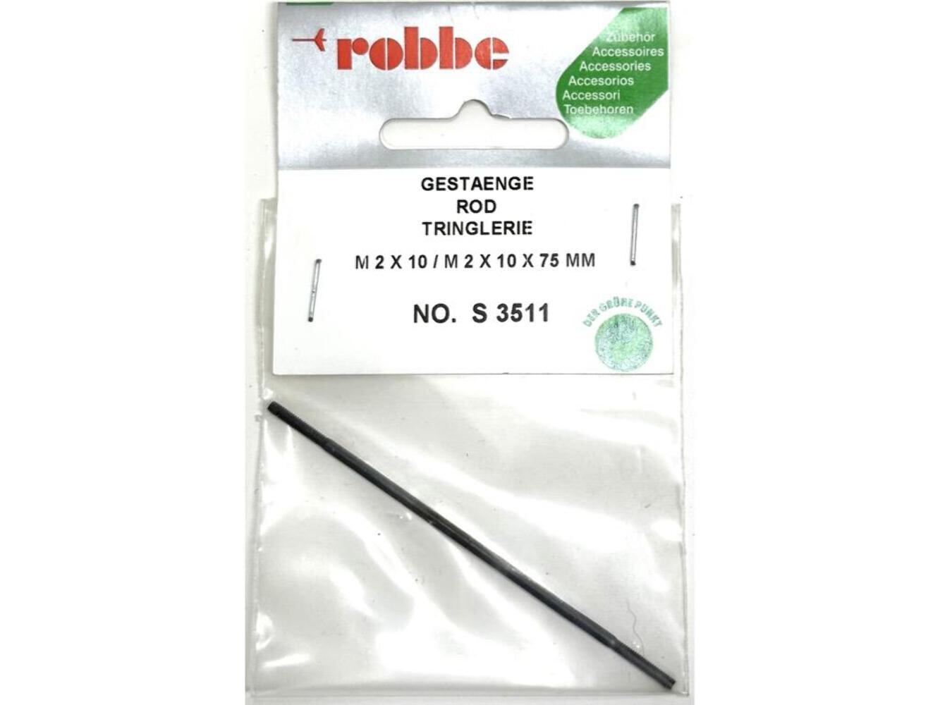 Robbe Rod M2 x 75mm : S-3511