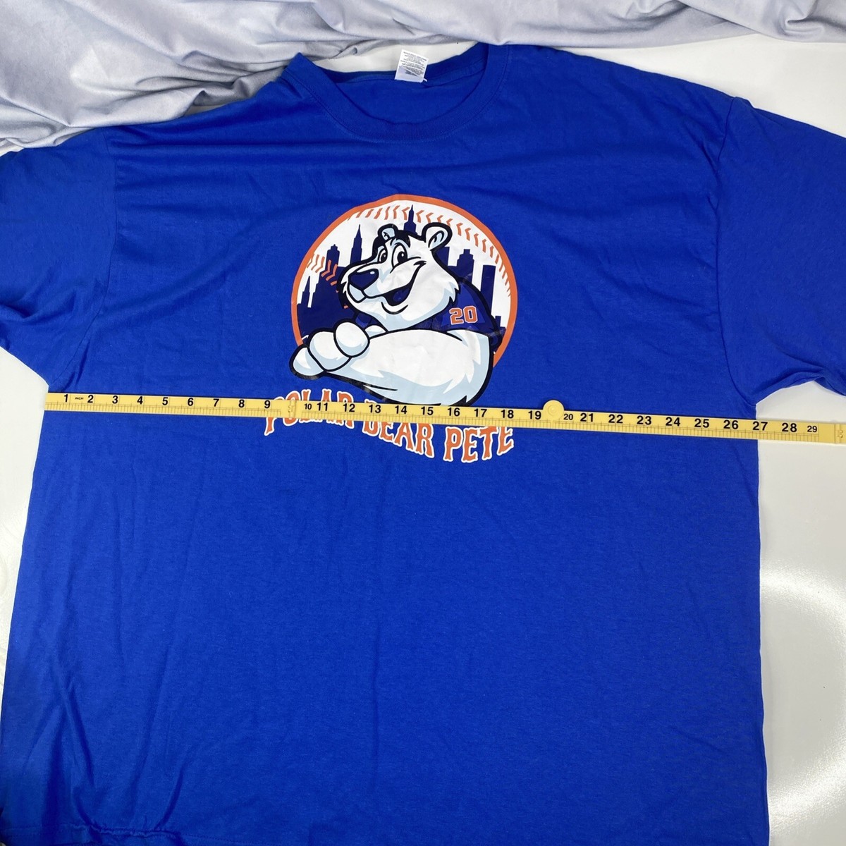 New York Mets MLB Men's T-shirt Pete Alonso Polar Bear Pete Heavy
