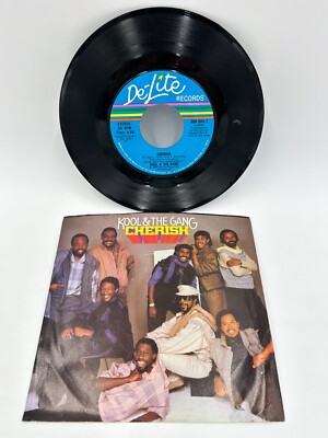 Kool & The Gang - Cherish - De-Lite 7'' Vinyl Record 45 RPM w/ Pic Sleeve