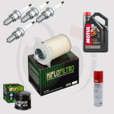 Kit Entretien Filtres Bougies SUZUKI GSX 1200 Inazuma 1999-2000 Huile MOTUL 7100