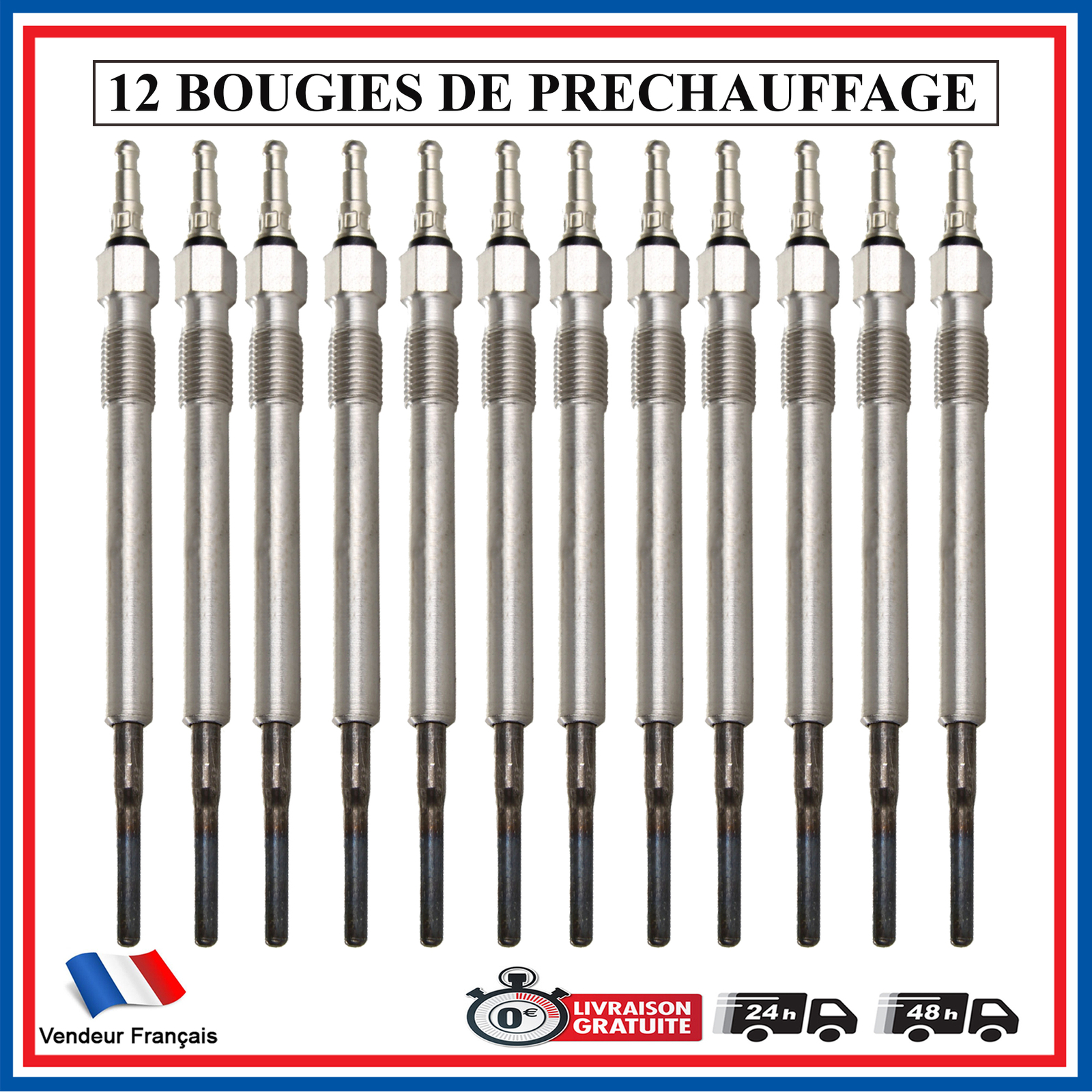 Bougie de préchauffage auto pour entretien hivernal Audi VW 2.0 TDI BKD
