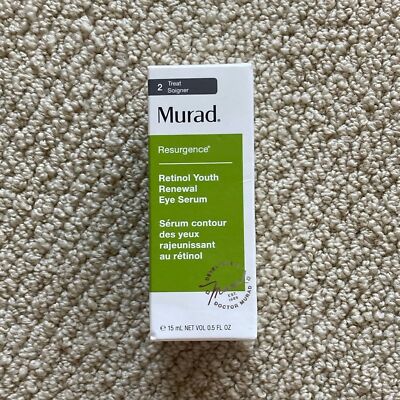 NEW MURAD Retinol Youth Renewal Eye Serum NIB 0.5 fl oz Full Size New With Box