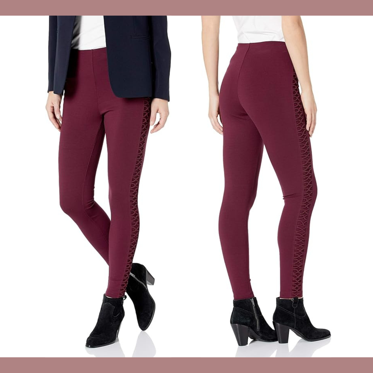 NWT $101 Lysse Small Cecily High Waist Leggings in Currant Red #5953