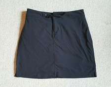 Womens Skort-COLUMBIA-black stretch performance drawstring waist-4