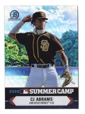 CJ Abrams 2021 Bowman Chrome Baseball 2020 Summer Camp #SC-30 San Diego Padres