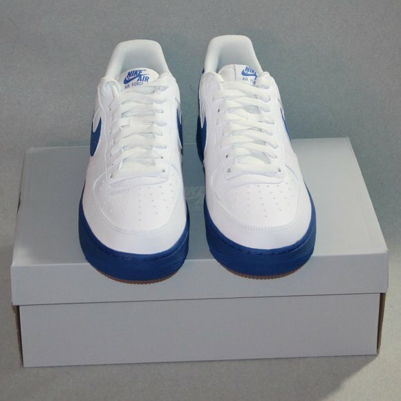 Size 10 - Nike Air Force 1 '07 LV8 White Royal for sale online | eBay
