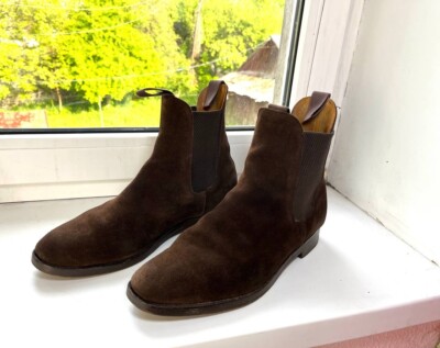 Trickers Tricker's Brown Suede Chelsea Boots Shoes Men's UK 10 Fit 5/US 11