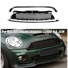 Gloss Black Front Grille Fits For Mini R55 R56 R57 R58 R59 Cooper S & JCW