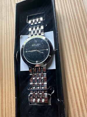Gruen Men s 39mm Quartz SR626SW Watch Japan Movement 7  Brand New