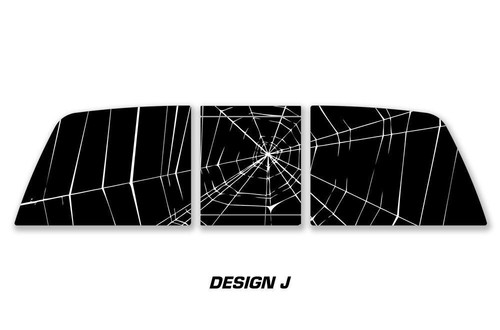 Rear Window Vision Graphics Sticker Decal FITS FORD RAPTOR 2010-2014 SPIDER WEB - Picture 2 of 2