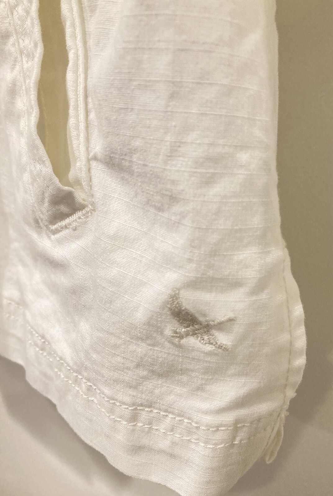 Eddie Bauer Solid White Jacket Classic Button Up … - image 7