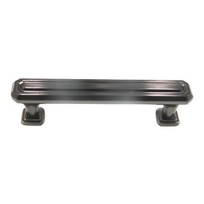 Amerock Wells Gunmetal 3 3/4'' (96mm) Ctr. Bar Pull Cabinet Handle BP36548GM