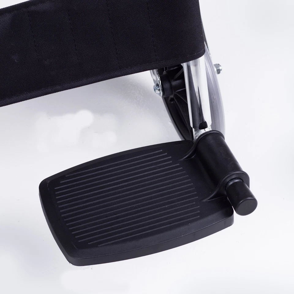 Brand New Portable Folding Wheel Chair Wheelchair Lightweight Mobility Aid - image 4 of 4