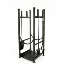 Style Selections Log Rack with Fireplace Tool Set #781476 UPC 093432158500