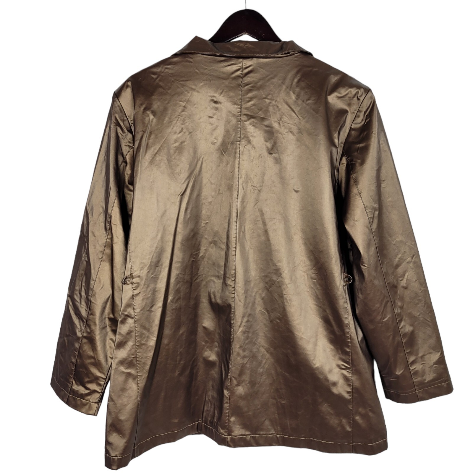 Basic Edition Jacket Womens Size Large Bronze Ful… - image 7