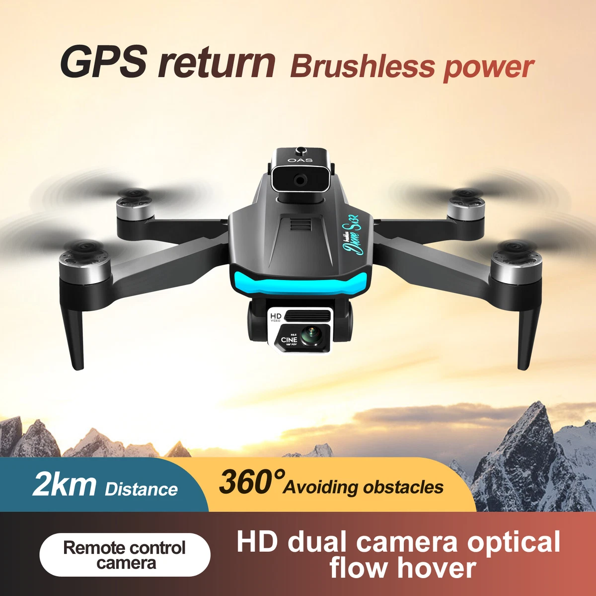 DEERC D10 RC Quadcopter Drone With 1080P HD Camera 5G FPV Live