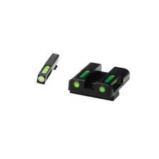 Hi-Viz Glock Litewave H3 Tritium/Litepipe Sight Set - 9mm/.40 S&W