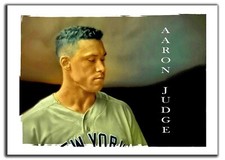2015 AARON JUDGE NYY 4/10 ORIGINAL PRINT ART SKETCH CARD ARTIST SIGNED