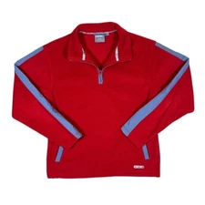 HI-TEC "Lady Jovy" Classic Red 1/4 Zip Fleece Sweatshirt Women's Large