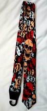 Multi-Color Skulls Unisex Men's Tie Necktie 56" L x 2" W-Skulls Neck Tie-New v2