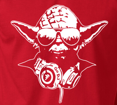 Star Wars DJ YODA T-Shirt Jedi Master EDM Club Dance Hip Hop Rap Urban S-6XL Tee