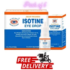 6 x Isotine Eye Drops Pure Herbal and 100% Genuine & Trusted worldwide 10ml