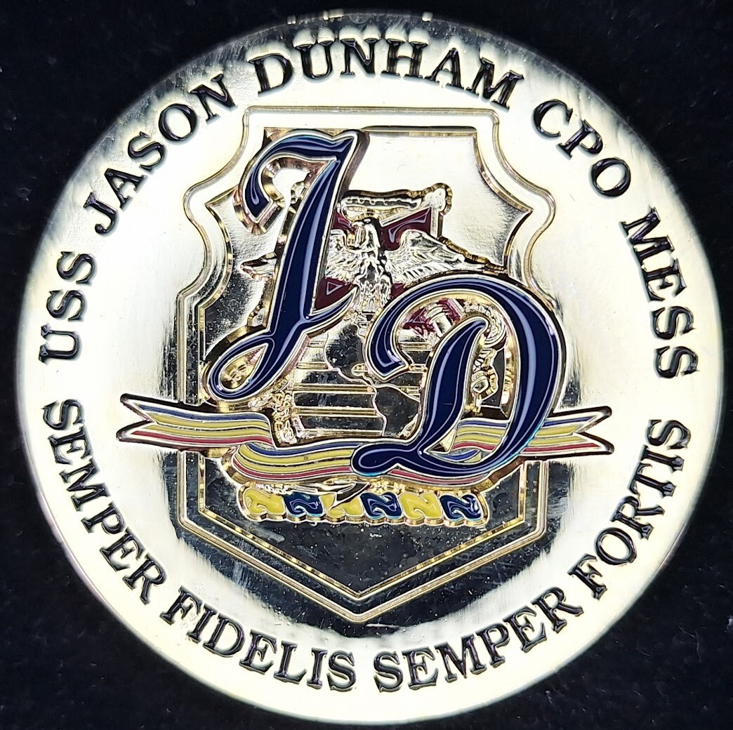 DDG-109 USS JASON DUNHAM CPO CHIEF MESS - Navy Challenge Coin