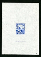 Liberia Die Proof 1st Issue Scarce Never Seen Before XF