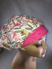 Bouffant Scrub Hat Tropical Sloth OR Surgical Bonnet Cap CRNA CNOR Chef CORT