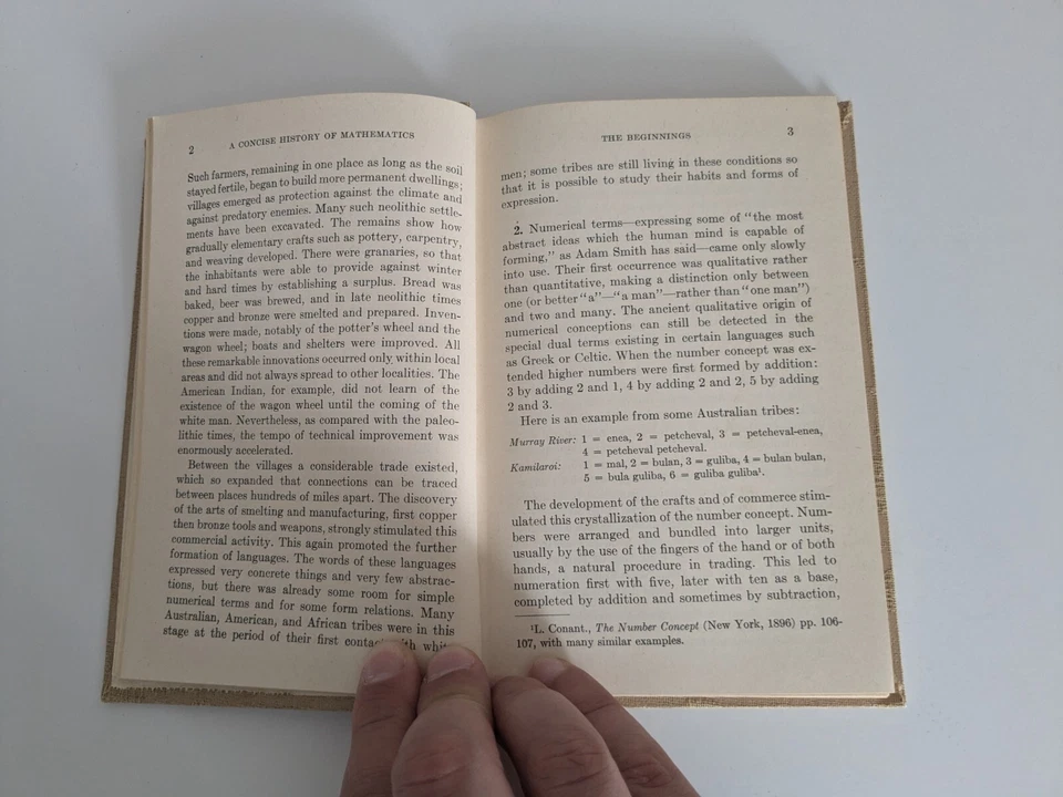 A Concise History of Mathematics Volume 1 Dirk J. Struik 1948 Hardback Dover Pub - Image 4 of 4