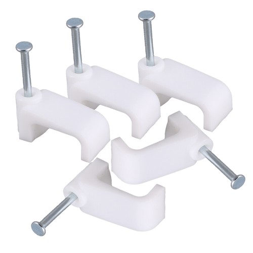 100 Pcs Power Cord Buckle Flat Cable Clips Organizer Mini Winder - Afbeelding 11 van 11