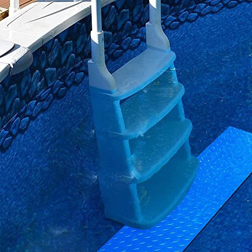 2 Rolls Swimming Pool Ladder Pad, Non-Slip Pool Step Mat, Blue and Green,wave - Picture 2 of 5