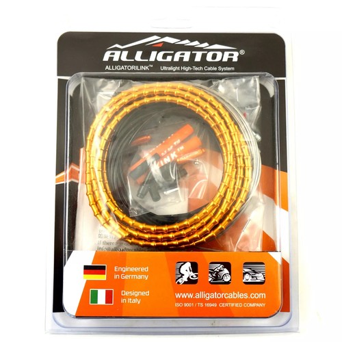 Set cavi freno bici mtb 6 colori alligatore I-Link 5 mm 31 fili lucentezza superiore - Foto 7 di 9