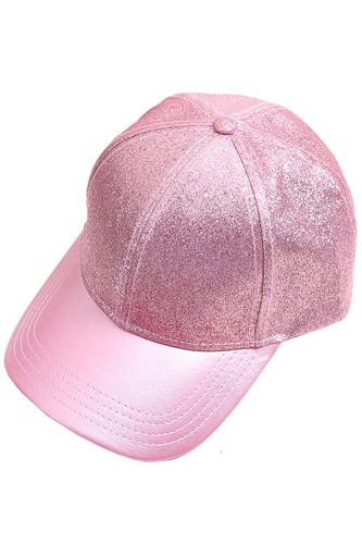 C.C exklusive Damenmode glänzend Glitzer Uni Baseball Schirmmütze Mütze - Bild 7 von 11