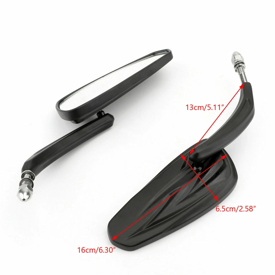 For Harley Davidson Street Glide Road King Special Motorcycle Side Mirrors Black — 第 3/4 张图片