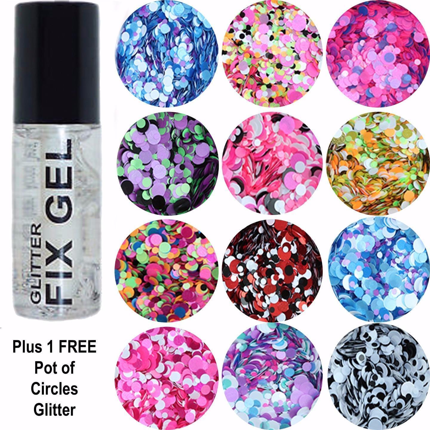 Stargazer Fix Gel Fixative Body Glue Festival plus FREE pot Circles