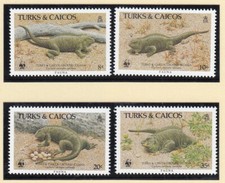 Iguana WWF Turks and Caicos MNH 1986 (120521)