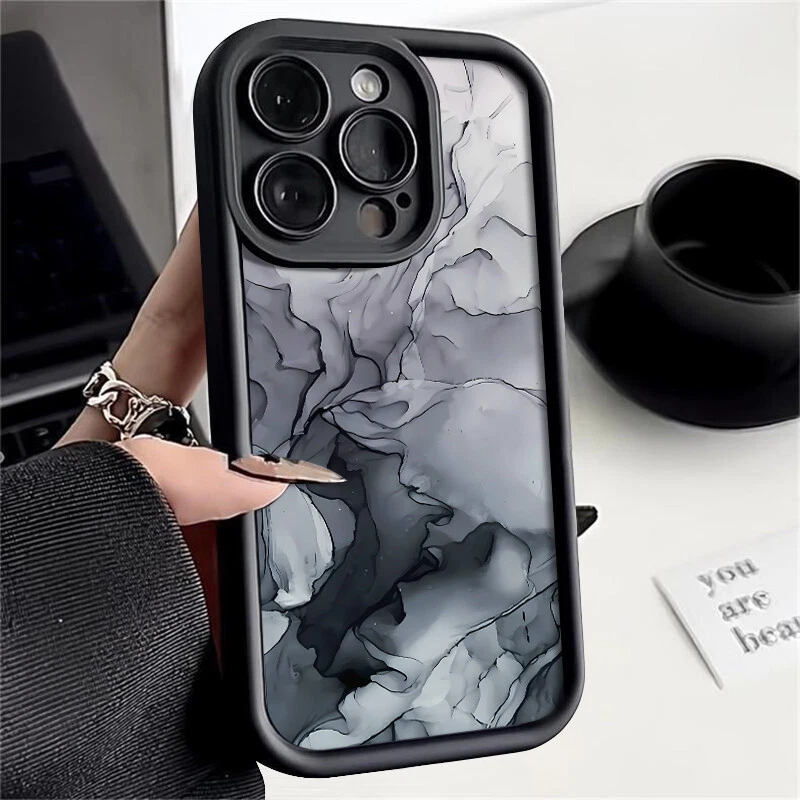 Case For iPhone 16 Pro Max 15 14 13 12 11 XS XR Marble Silicone Soft Phone Cover - Image 2 of 4