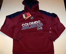 COLORADO AVALANCHE REEBOK PULLOVER HOODED SWEATSHIRT YOUTH SZ MEDIUM 10-12 NWT