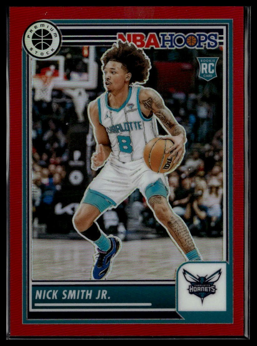 2023-24 Hoops Premium Stock #31 Nick Smith Jr. Red Prizm #/275