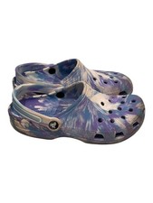 Crocs Classic Marbled Clog Blue White Men 5 Women 7 Tie Dye