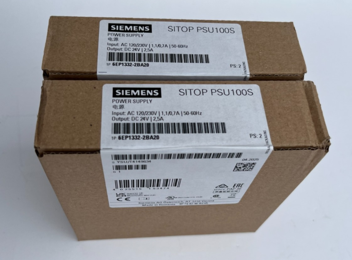 SIEMENS SITOP PSU100S 6EP1332-2BA20 Switch Mode PSU DIN 24VDC 2.5A 120/230V