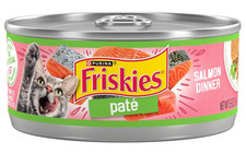 Purina Friskies Wet Cat Food Pate, Pate Salmon Dinner - (Pack of 24) 5.5 Oz. Can 3.82 per gallon