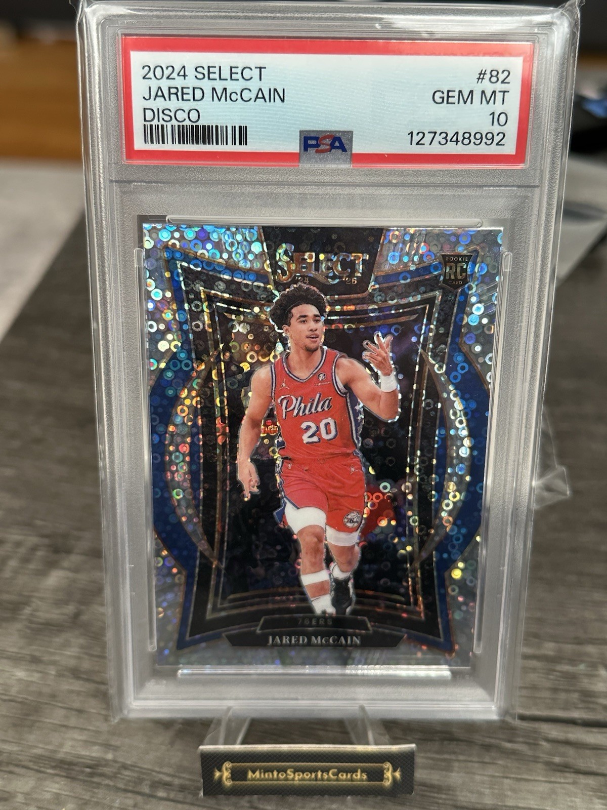 2024-25 Panini Select - Concourse Jared McCain #82 Disco Prizm (RC)