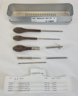 Howmedica Luhr MaxioFacial Removal Set with Accessories and Box