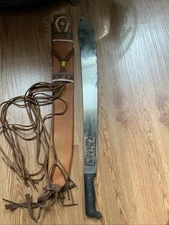 Legitimus Collins & Co 24” Blade Full Tang Machete w/ Leather Sheath 