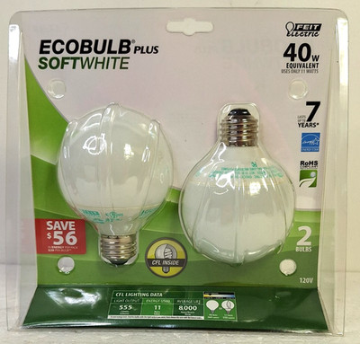 Feit Electric Eco Bulb Plus Soft White 40W - 2 Bulbs