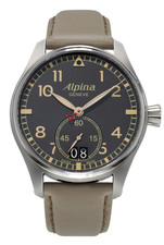 Alpina Men's Startimer Small Seconds Date Quartz Taupe Watch 44MM AL-280BGR4S6