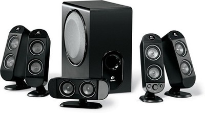 Logitech X-530 5.1  Lautsprechersystem für PC mit aktivem Subwoofer