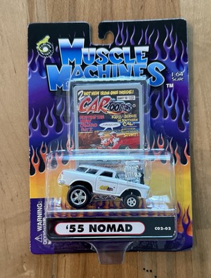 Muscle Machines CARtoons  55 Nomad White C02-02 2001 Funline Merchandise Co. Inc